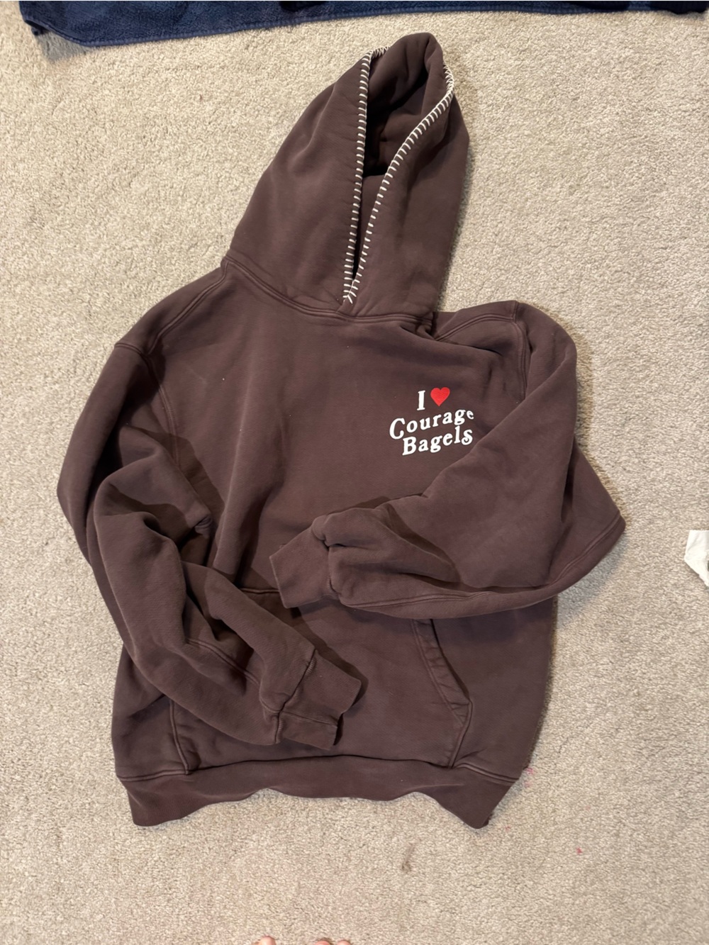 Madhappy hoodie  - I Heart Courage Bagels, small - Picture 6 of 7